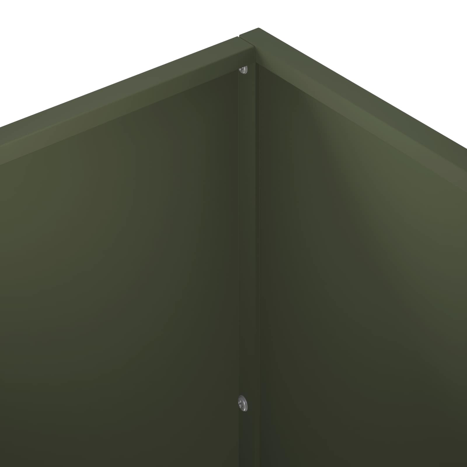 Γλάστρα Κήπου Λαδί 40 x 40 x 75 cm Ψυχρής έλασης χάλυβας - Pakobazaar