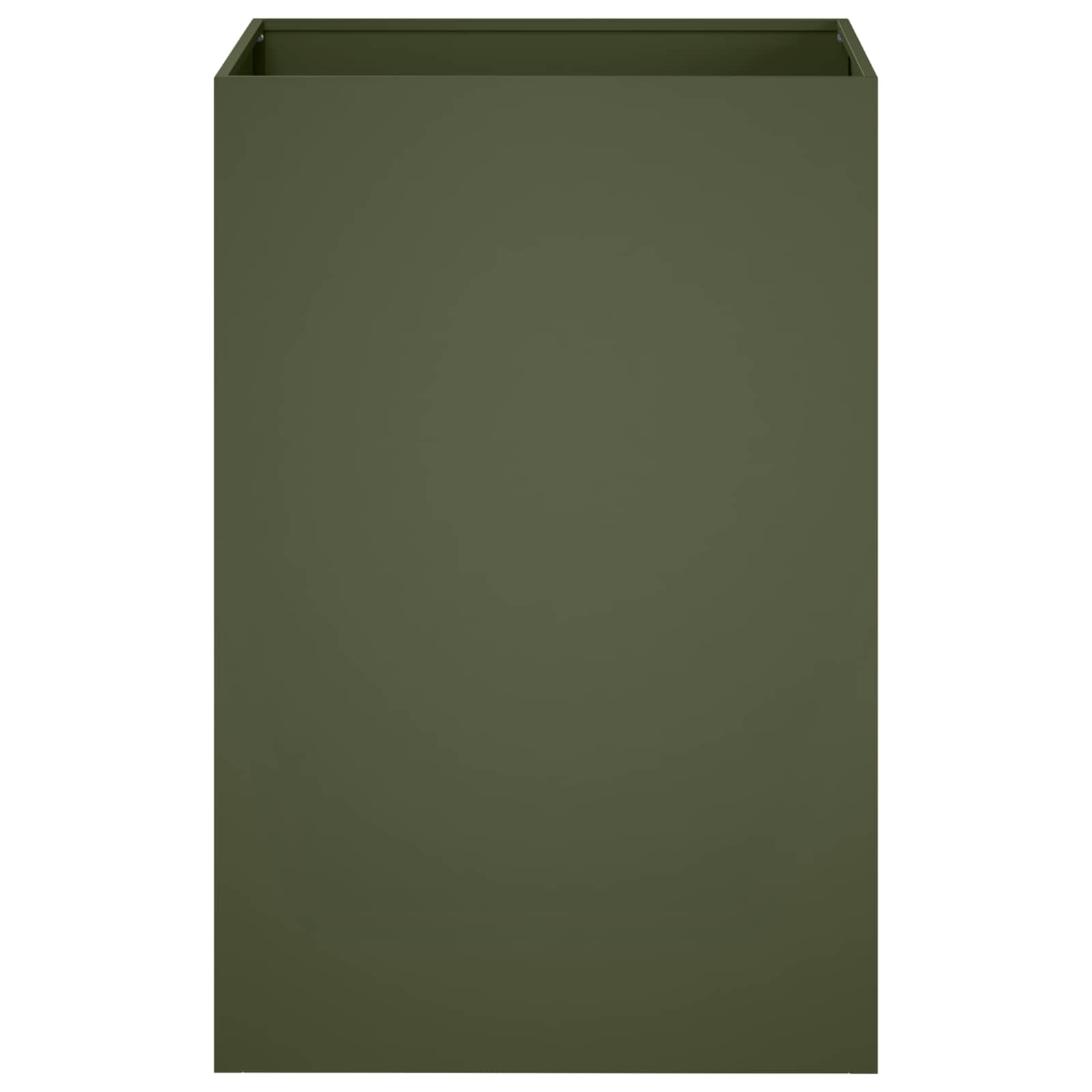 Γλάστρα Κήπου Λαδί 40 x 40 x 75 cm Ψυχρής έλασης χάλυβας - Pakobazaar