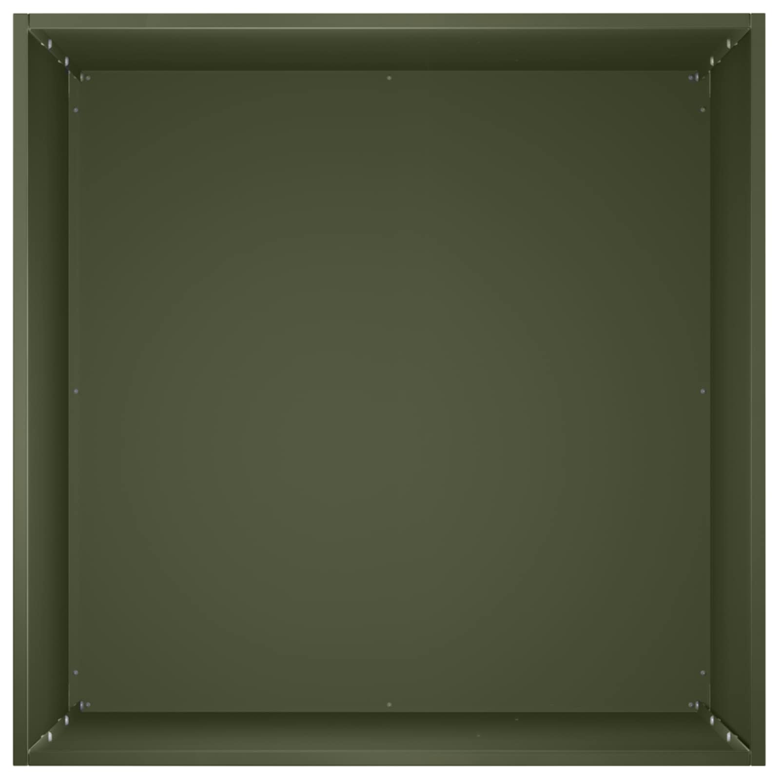 Γλάστρα Κήπου Λαδί 40 x 40 x 75 cm Ψυχρής έλασης χάλυβας - Pakobazaar