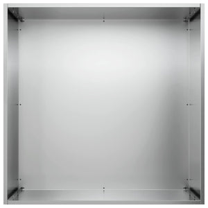 Γλάστρα Κήπου Ασημί 40 x 40 x 75 cm Γαλβανισμένος Χάλυβας