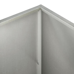 Γλάστρα Κήπου Ασημί 50 x 50 x 75 cm Ανοξείδωτο Ατσάλι