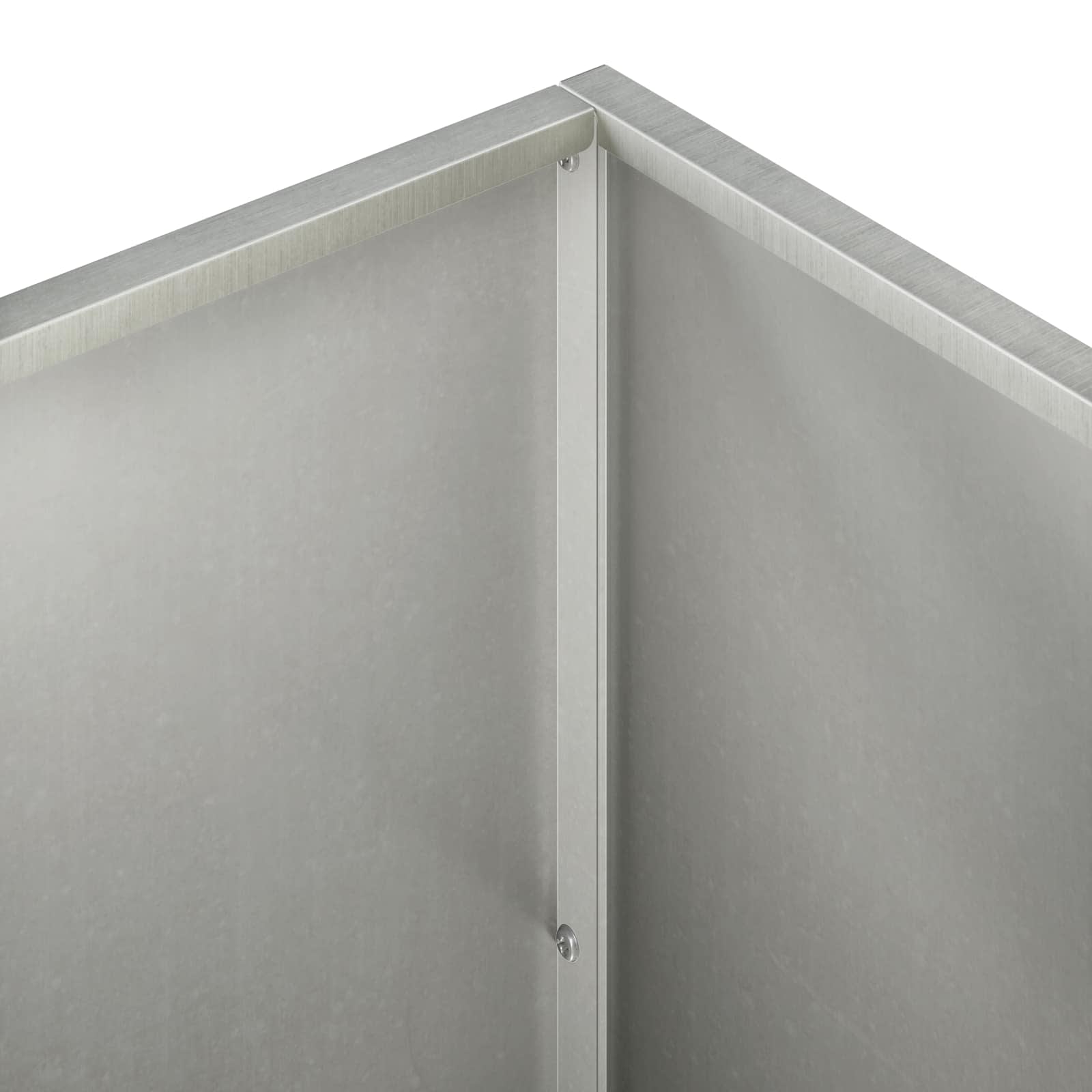 Γλάστρα Κήπου 2 τμχ. Ασημί 50 x 50 x 75 cm Ανοξείδωτο Ατσάλι