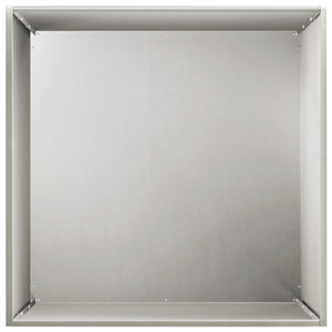 Γλάστρα Κήπου 2 τμχ. Ασημί 50 x 50 x 75 cm Ανοξείδωτο Ατσάλι