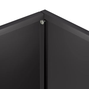 Γλάστρα Κήπου 2 τμχ. Μαύρο 40 x 20 x 40 εκ