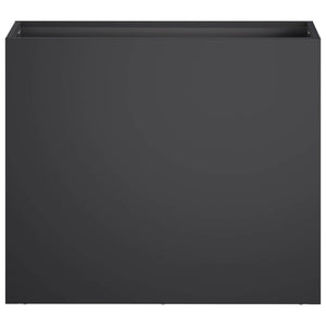 Γλάστρα Κήπου 2 τμχ. Μαύρο 50 x 20 x 40 εκ.