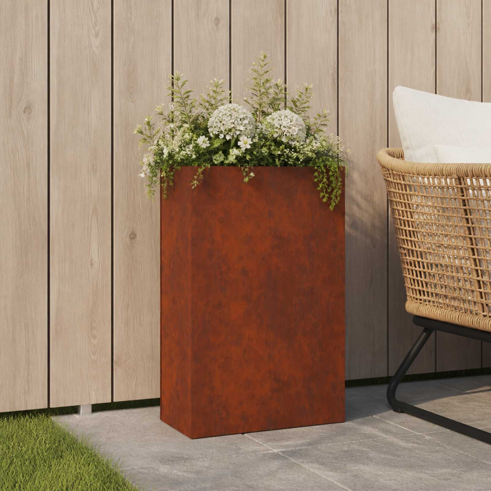 Γλάστρα Κήπου Σκ rusty 50 x 20 x 75 εκ.