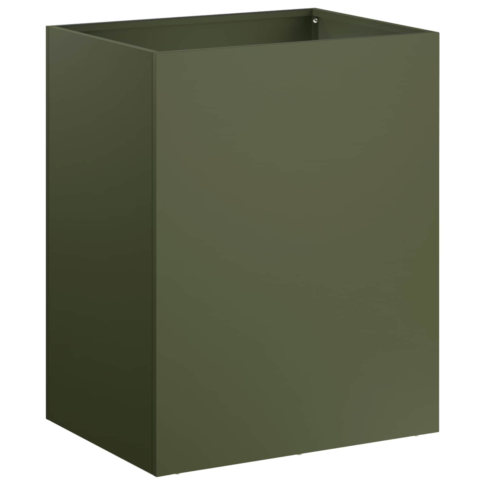 Γλάστρα Κήπου 2 τμχ. Λαδί 40 x 30 x 50 cm Ψυχρής έλασης χάλυβας