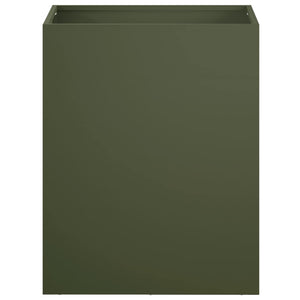 Γλάστρα Κήπου 2 τμχ. Λαδί 40 x 30 x 50 cm Ψυχρής έλασης χάλυβας
