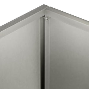 Γλάστρα Κήπου Ασημί 40 x 30 x 50 cm Ανοξείδωτο Ατσάλι