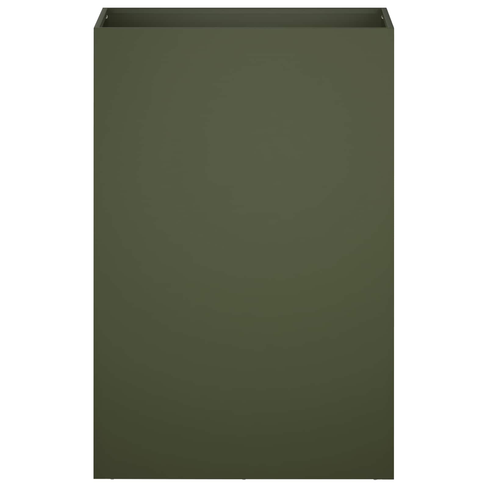Γλάστρα Κήπου Λαδί 40 x 30 x 75 cm Ψυχρής έλασης χάλυβας
