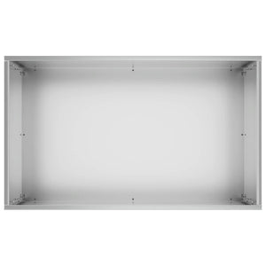 Γλάστρα Κήπου 2 τμχ. Ασημί 40 x 30 x 75 cm
