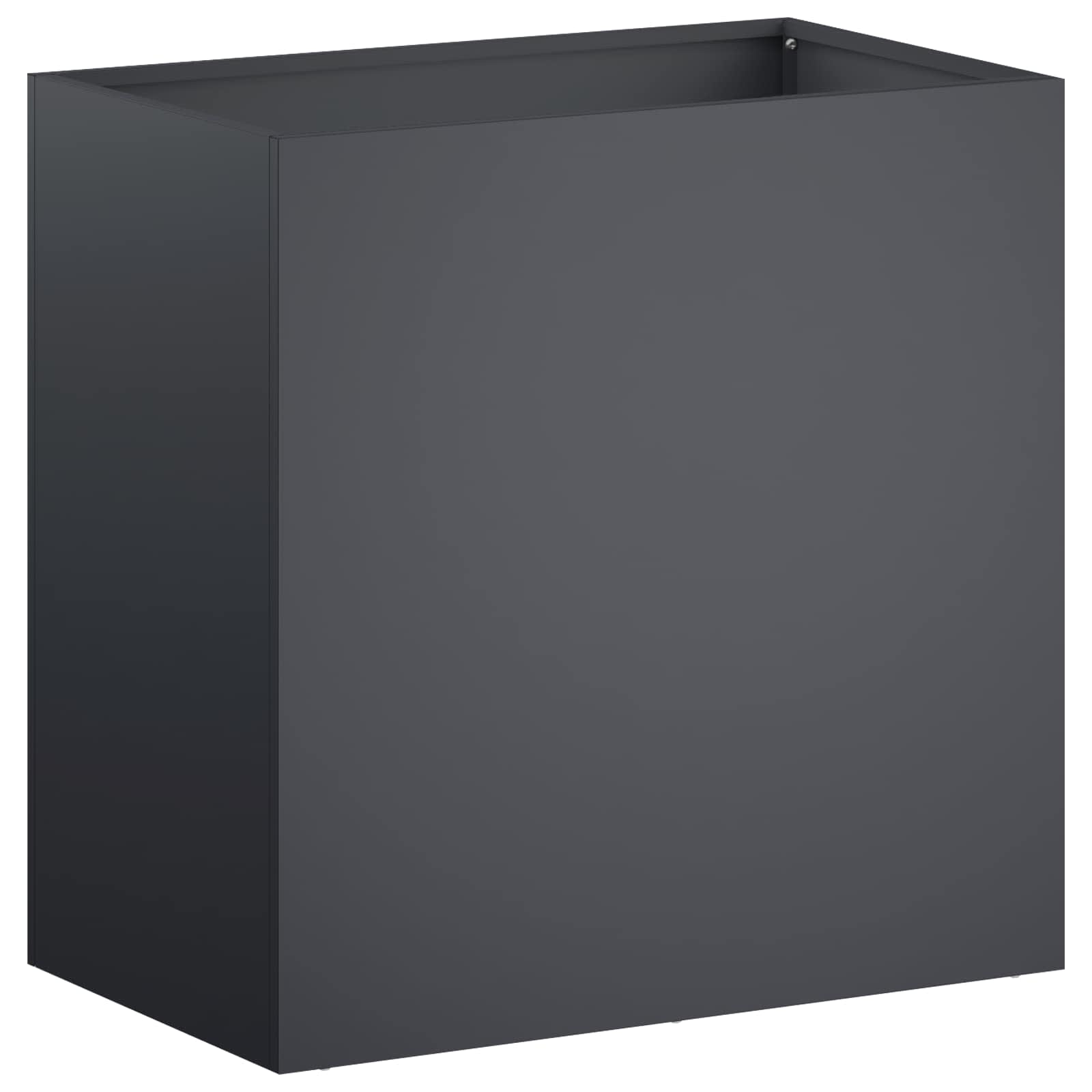 Γλάστρα Κήπου Ανθρακί 50 x 30 x 40 εκ. Ψυχρής έλασης χάλυβας