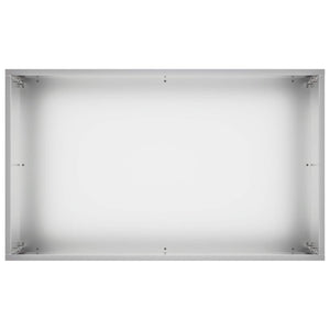 Γλάστρα Κήπου Ασημί 50 x 30 x 40 εκ. Γαλβανισμένος Χάλυβας