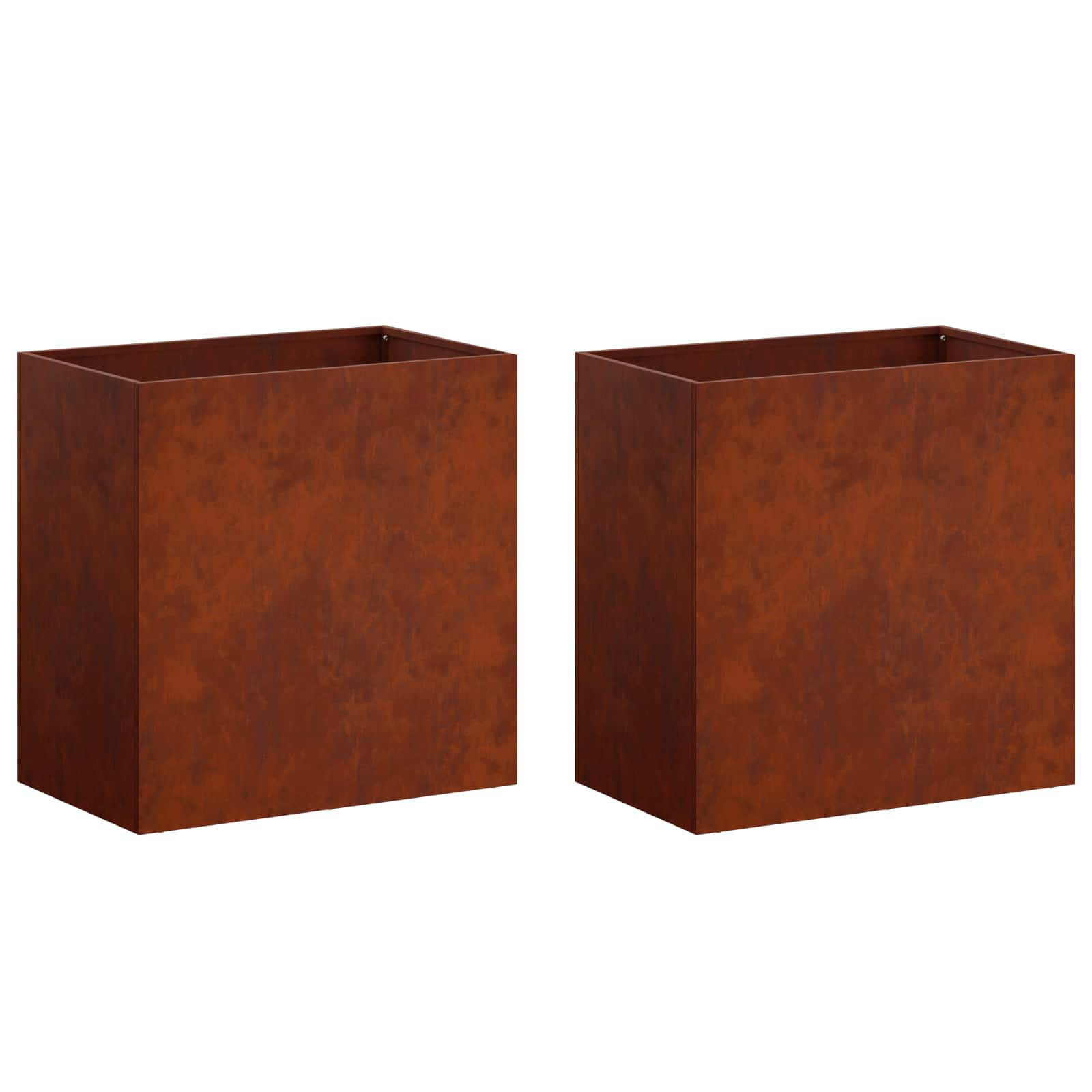 Γλάστρα Κήπου 2 τμχ. Σκ rusty 50 x 30 x 40 εκ.