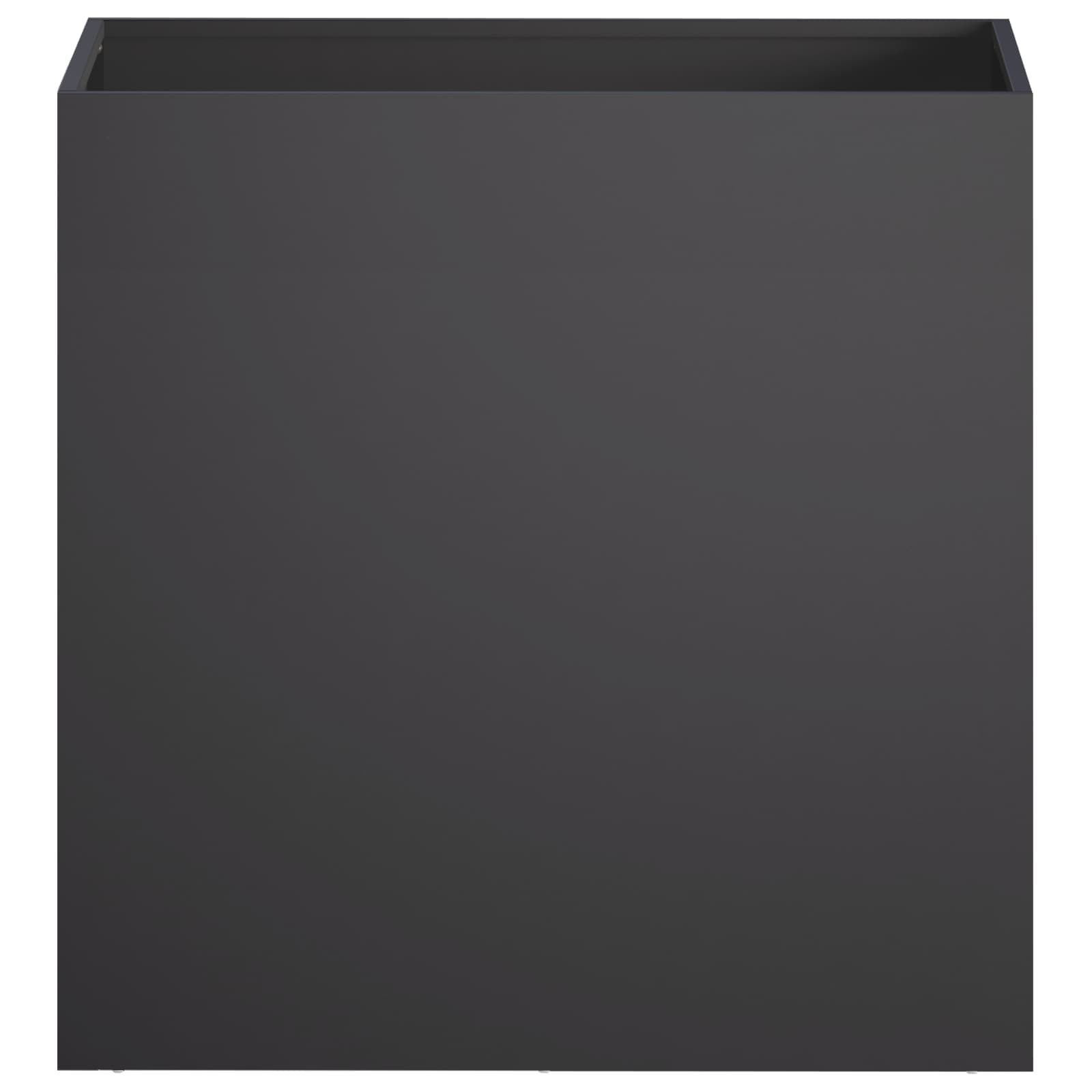 Γλάστρα Κήπου Μαύρο 50 x 30 x 50 cm Ψυχρής έλασης χάλυβας