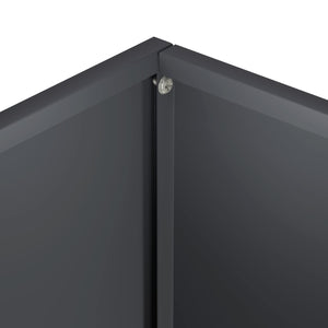 Γλάστρα Κήπου Ανθρακί 50 x 30 x 50 cm Ψυχρής έλασης χάλυβας
