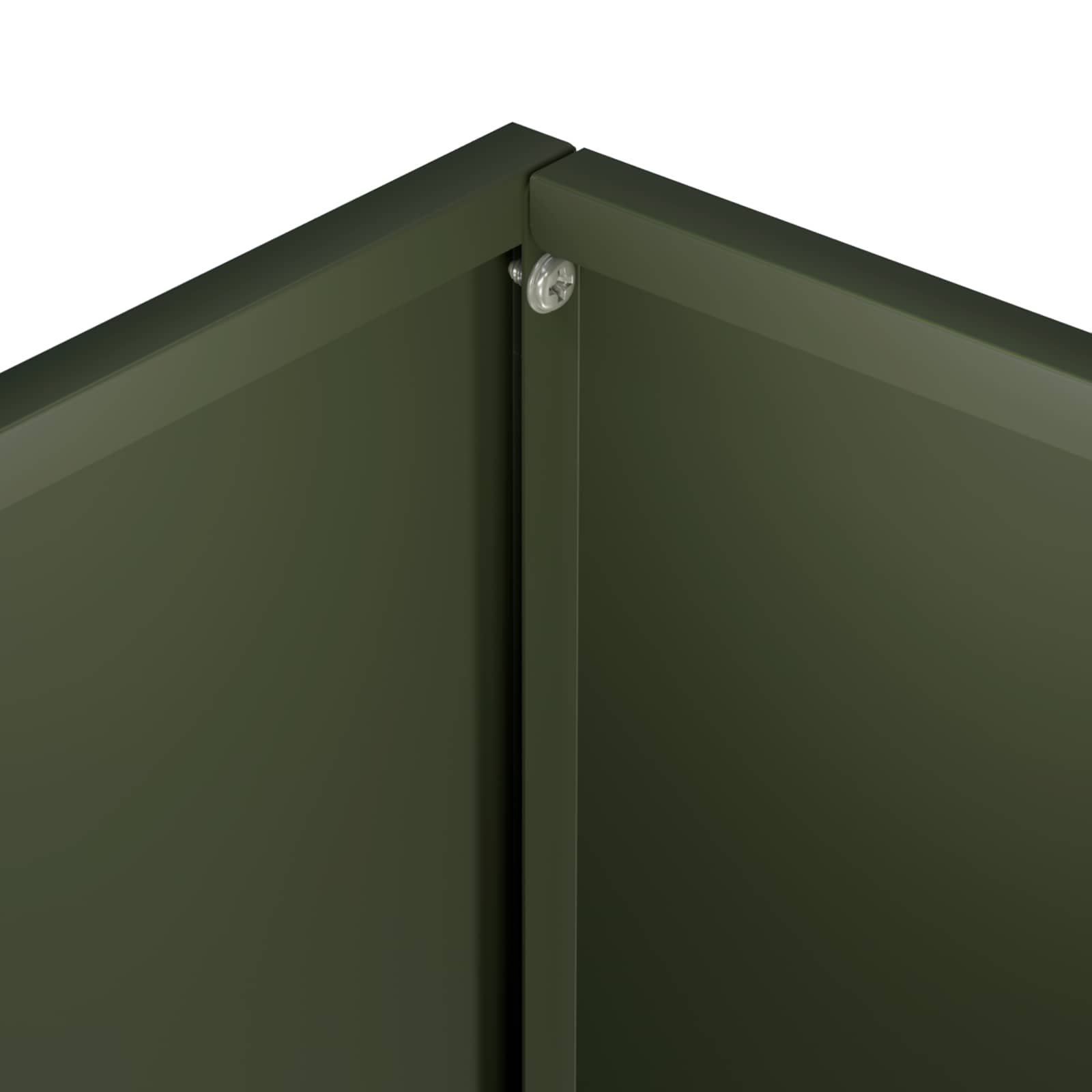 Γλάστρα Κήπου Λαδί 50 x 30 x 50 cm Ψυχρής έλασης χάλυβας