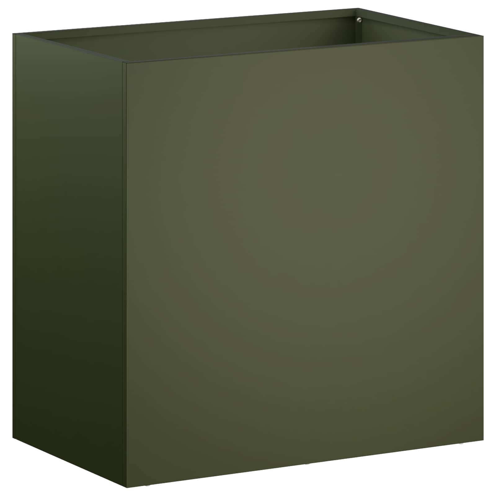 Γλάστρα Κήπου Λαδί 50 x 30 x 50 cm Ψυχρής έλασης χάλυβας