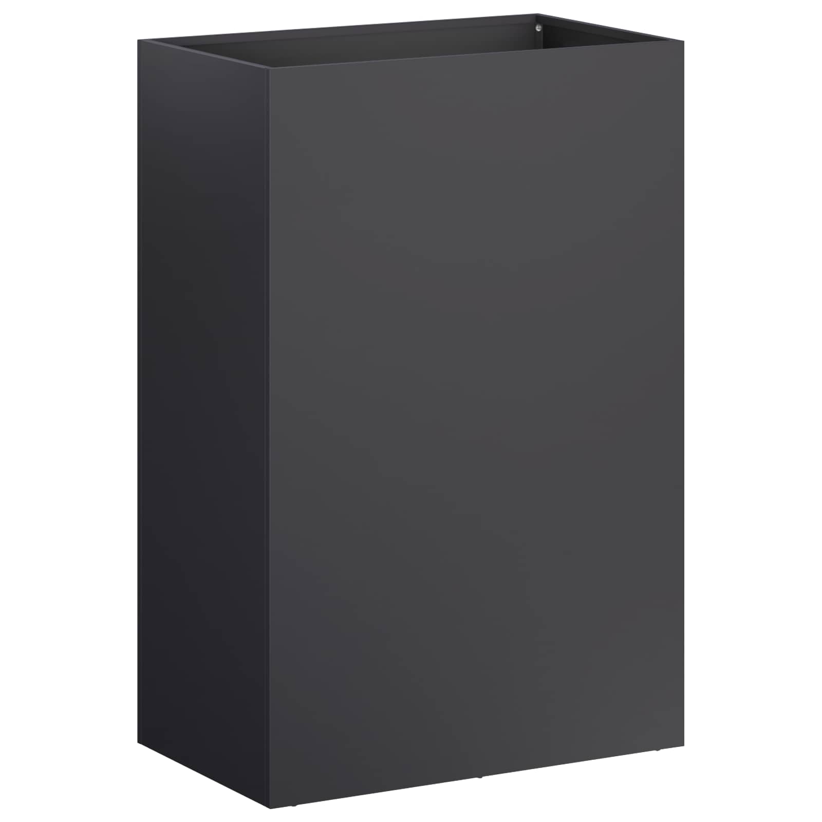 Γλάστρα Κήπου 2 τμχ. Μαύρο 50 x 30 x 75 εκ