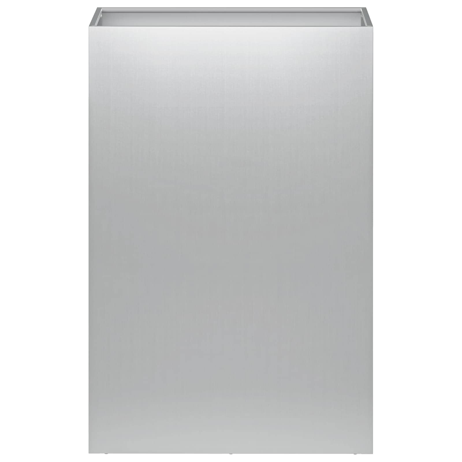 Γλάστρα Κήπου 2 τμχ. Ασημί 50 x 30 x 75 εκ - Pakobazaar