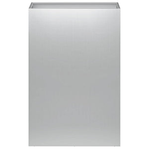 Γλάστρα Κήπου 2 τμχ. Ασημί 50 x 30 x 75 εκ - Pakobazaar