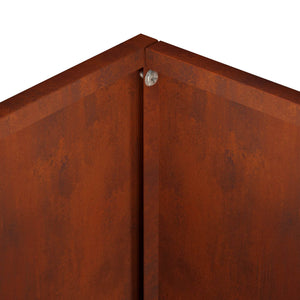 Γλάστρα Κήπου 2 τμχ. Σκ rusty 50 x 30 x 75 εκ