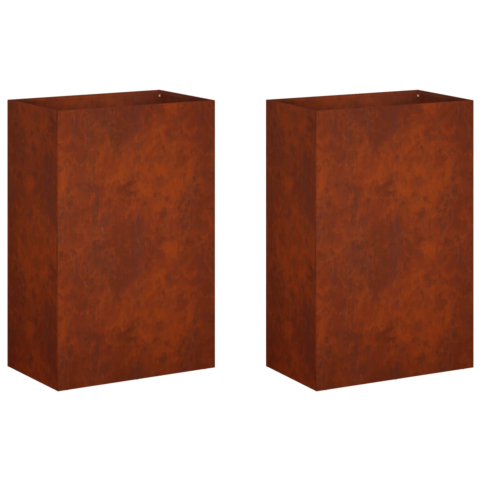 Γλάστρα Κήπου 2 τμχ. Σκ rusty 50 x 30 x 75 εκ