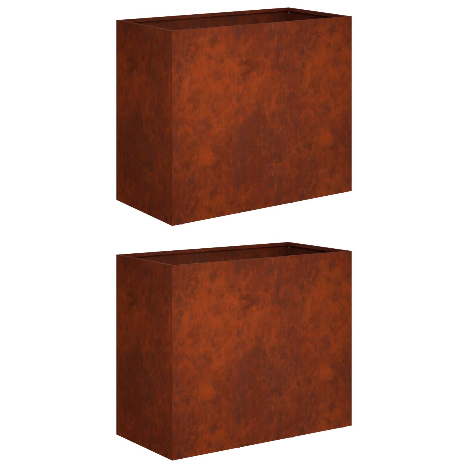 Γλάστρα Κήπου 2 τμχ. Σκ rusty 60 x 30 x 40 εκ.