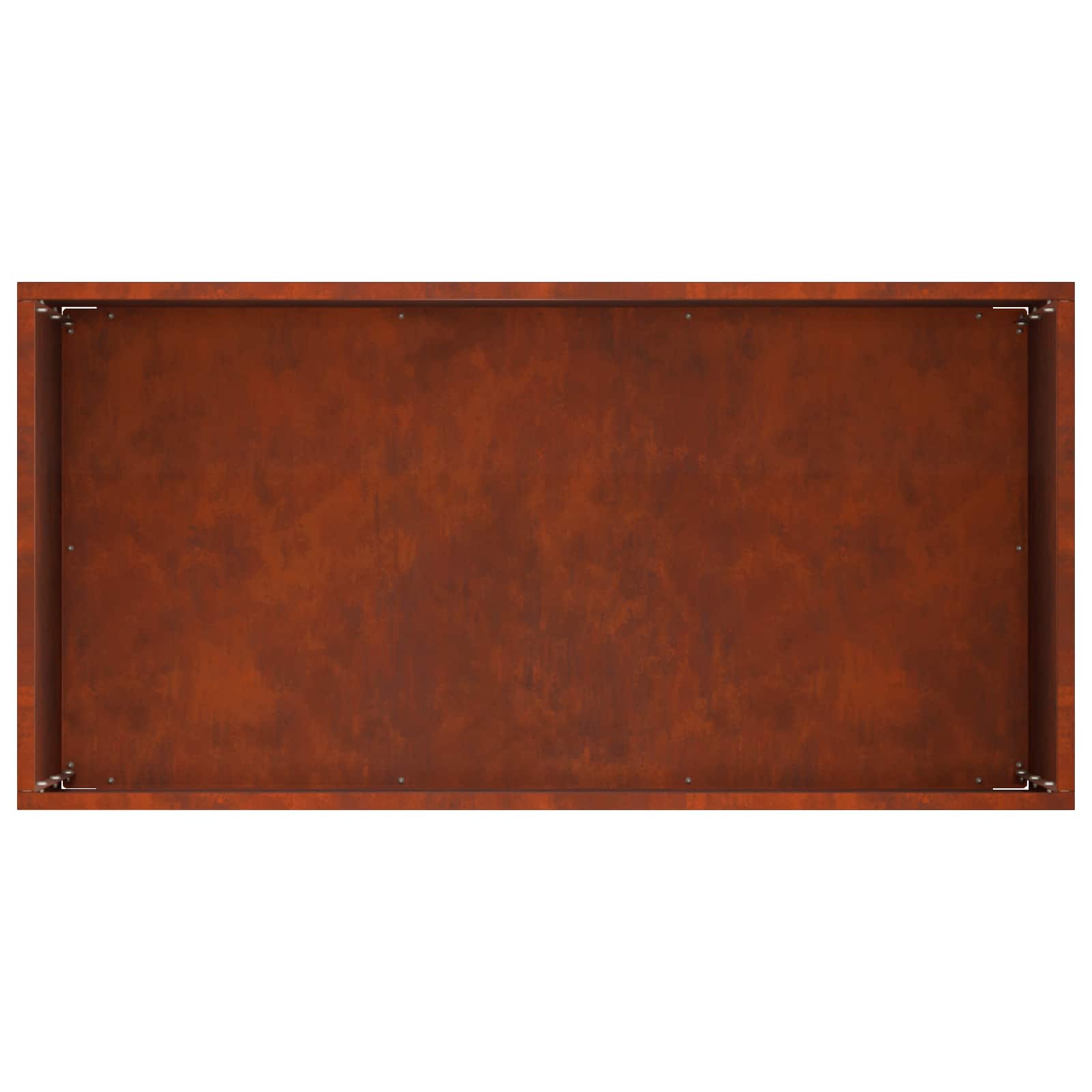 Γλάστρα Κήπου 2 τμχ. Σκ rusty 60 x 30 x 40 εκ.