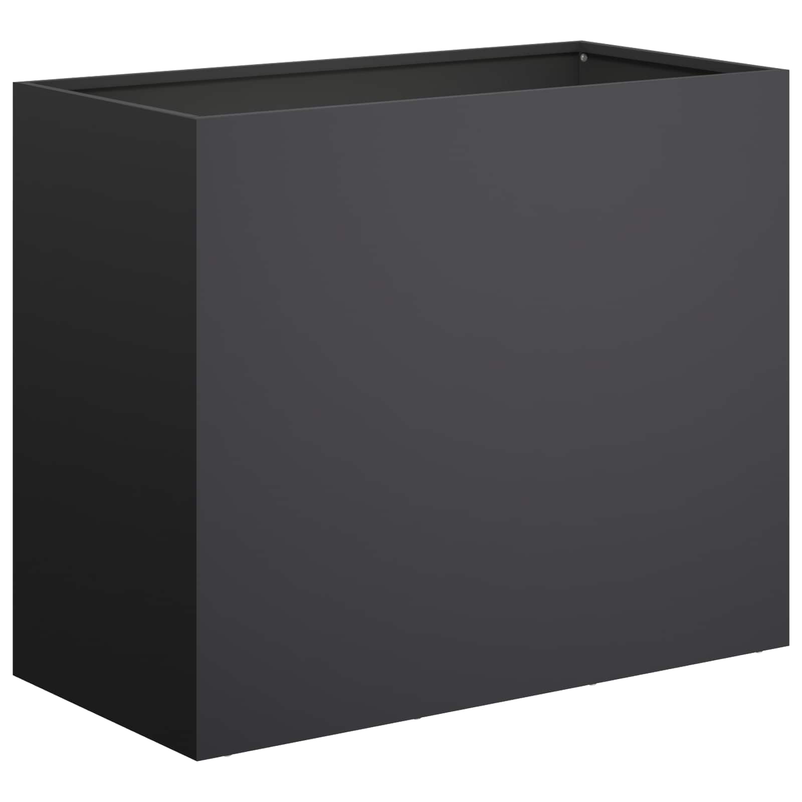 Γλάστρα Κήπου 2 τμχ. Μαύρο 60 x 30 x 50 εκ. - Pakobazaar