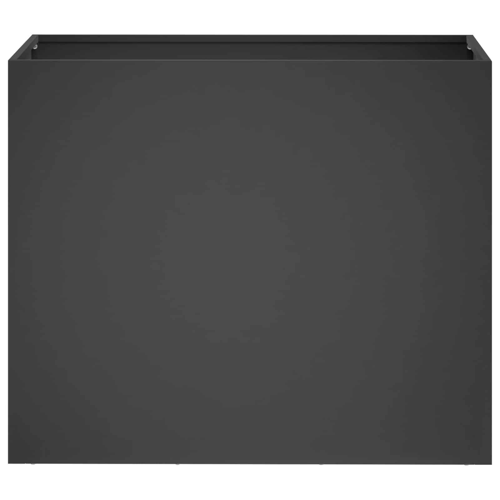 Γλάστρα Κήπου 2 τμχ. Μαύρο 60 x 30 x 50 εκ. - Pakobazaar