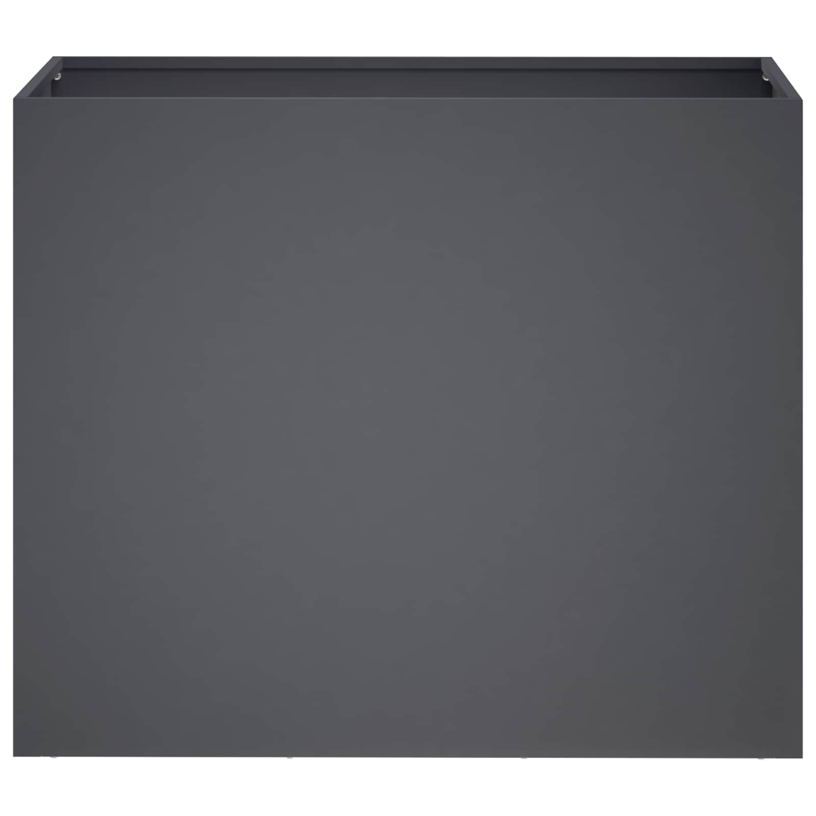 Γλάστρα Κήπου 2 τμχ. Ανθρακί 60 x 30 x 50 εκ.