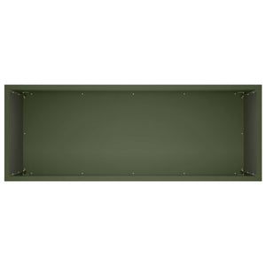 Γλάστρα Κήπου 2 τμχ. Λαδί 80 x 30 x 40 εκ Ψυχρής έλασης χάλυβας