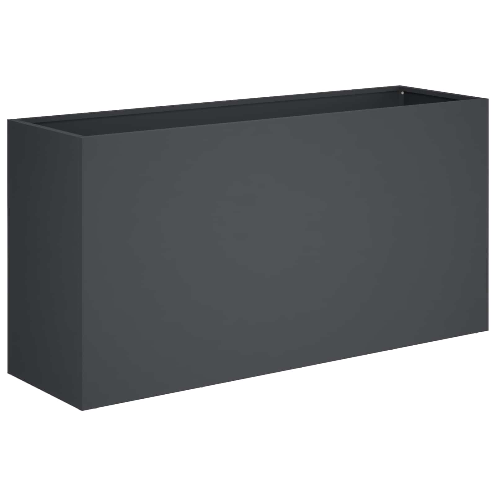 Γλάστρα Κήπου 2 τμχ. Ανθρακί 100 x 30 x 40 εκ - Pakobazaar