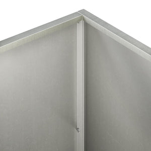 Γλάστρα Κήπου 2 τμχ. Ασημί 100 x 30 x 40 εκ Ανοξείδωτο Ατσάλι - Pakobazaar