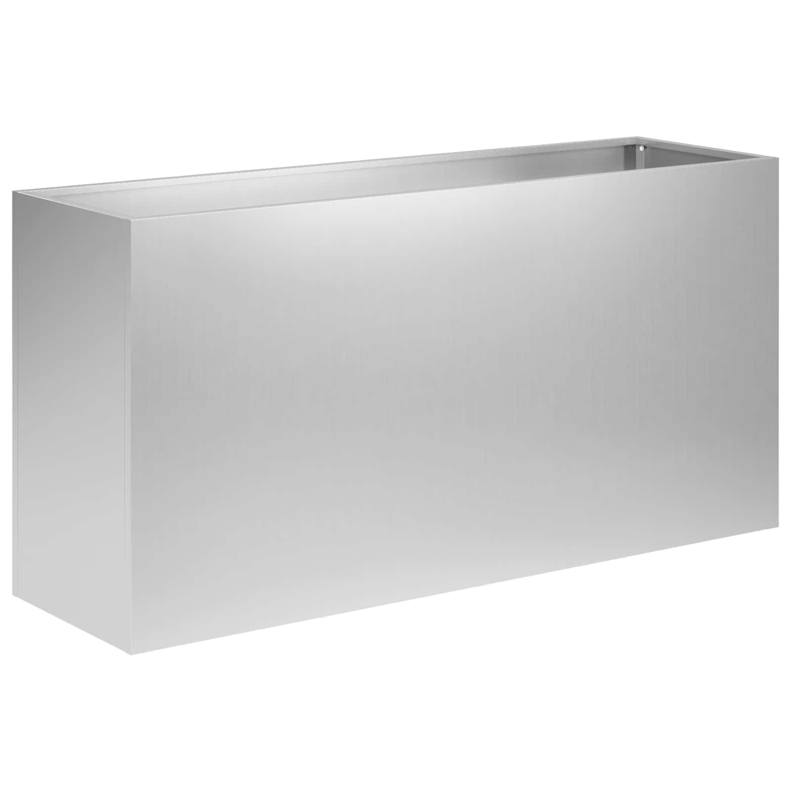 Γλάστρα Κήπου 2 τμχ. Ασημί 100 x 30 x 40 εκ - Pakobazaar