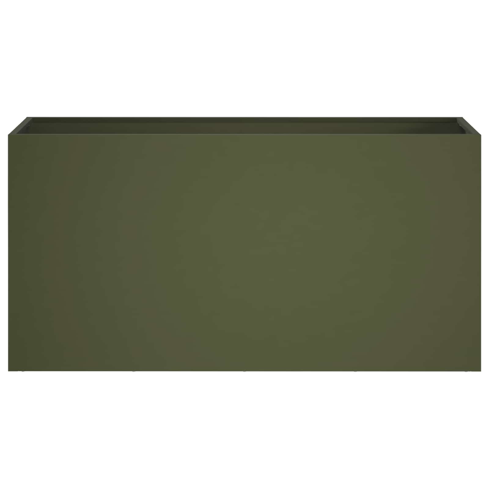 Γλάστρα Κήπου Λαδί 100 x 30 x 50 cm Ψυχρής έλασης χάλυβας