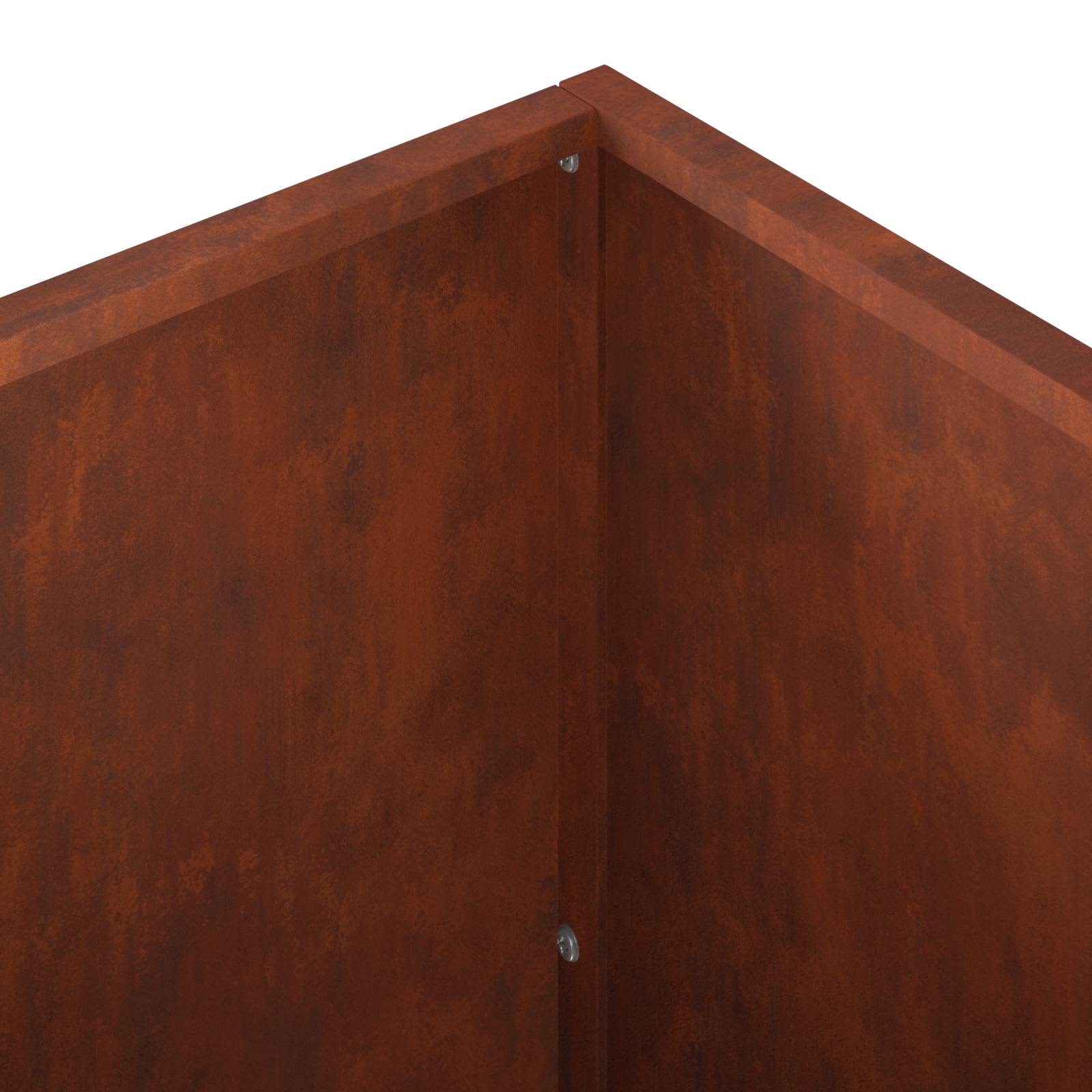 Γλάστρα Κήπου 2 τμχ. Σκ rusty 100 x 30 x 50 cm - Pakobazaar