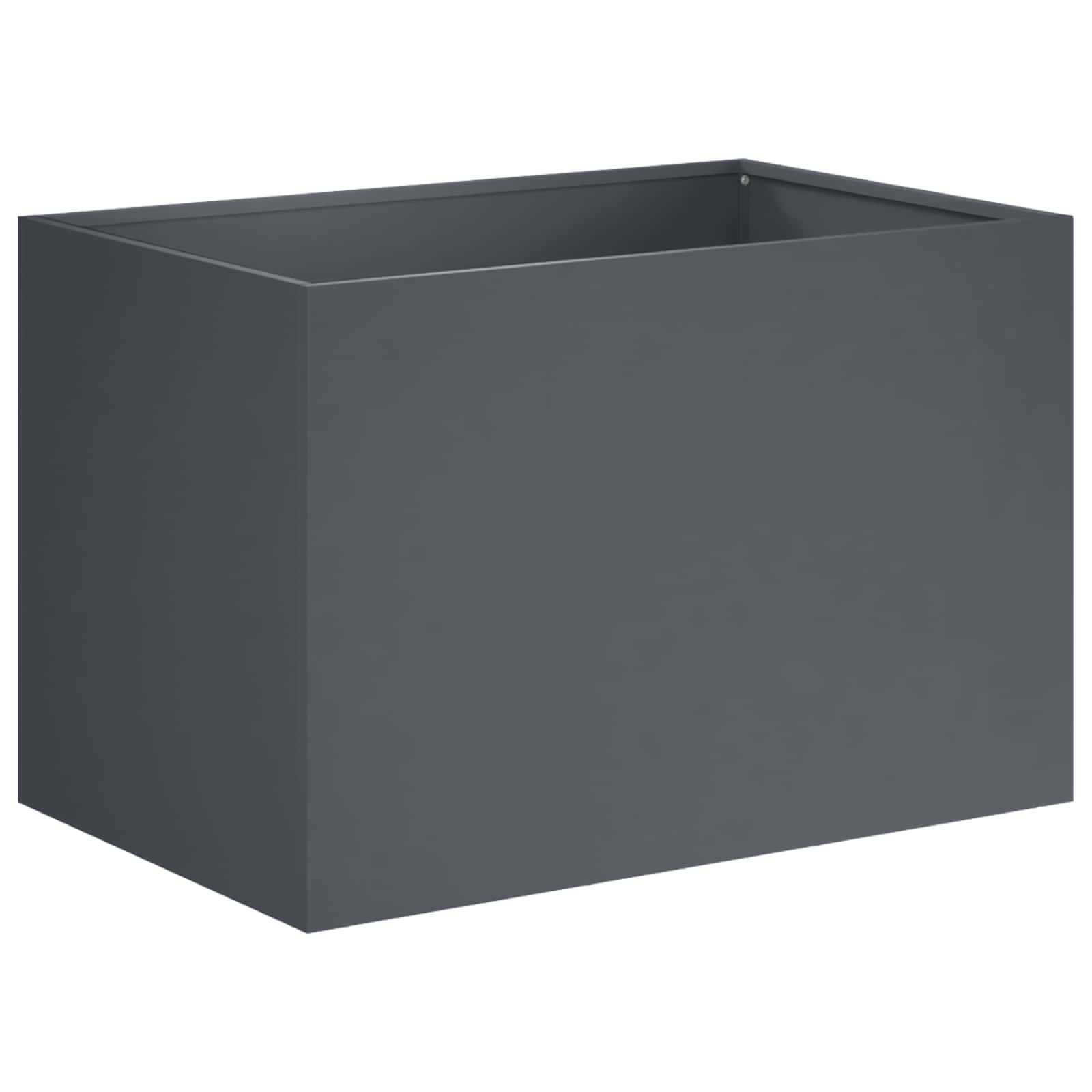 Γλάστρα Κήπου 2 τμχ. Ανθρακί 50 x 40 x 40 εκ.