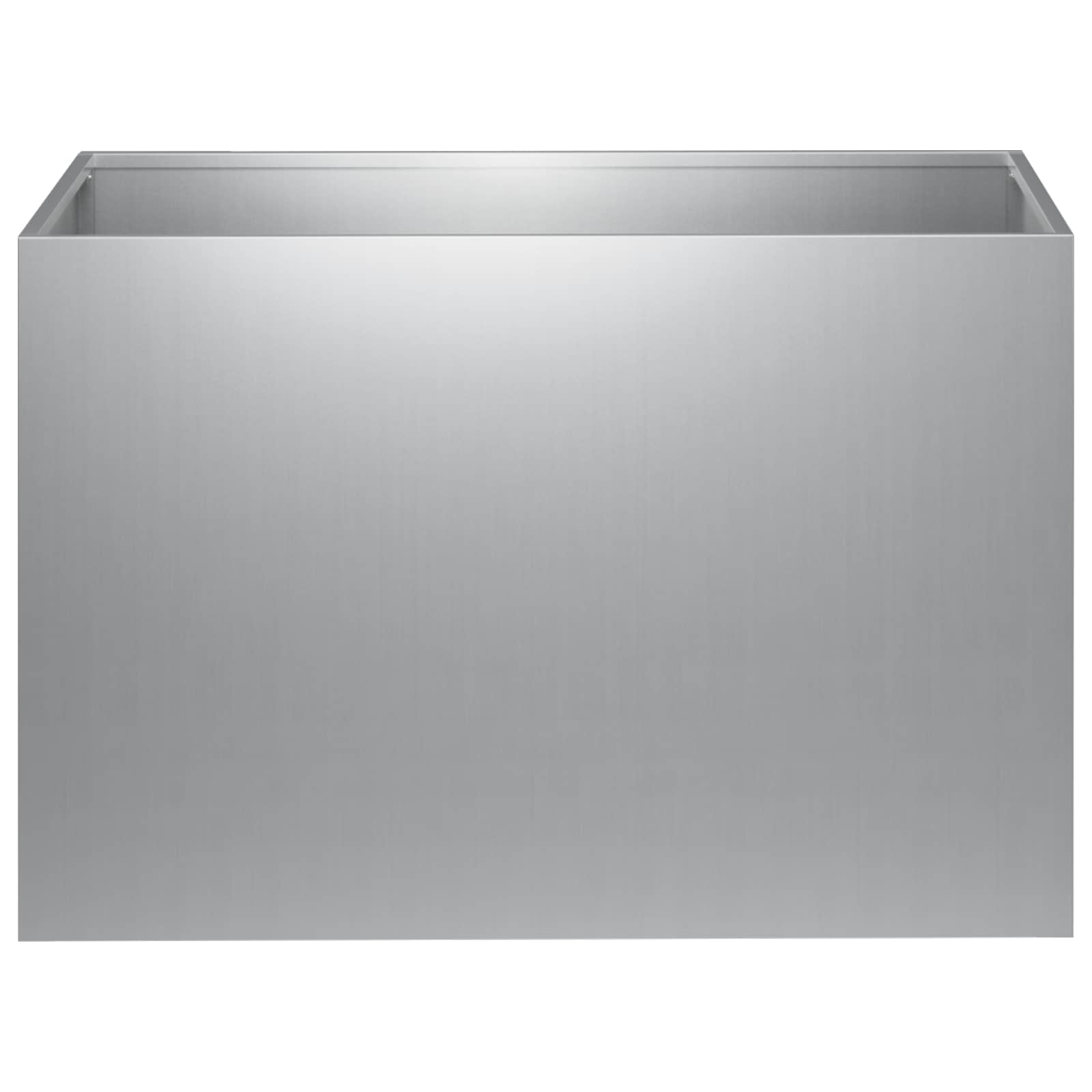 Γλάστρα Κήπου Ασημί 50 x 40 x 40 εκ. Γαλβανισμένος Χάλυβας - Pakobazaar
