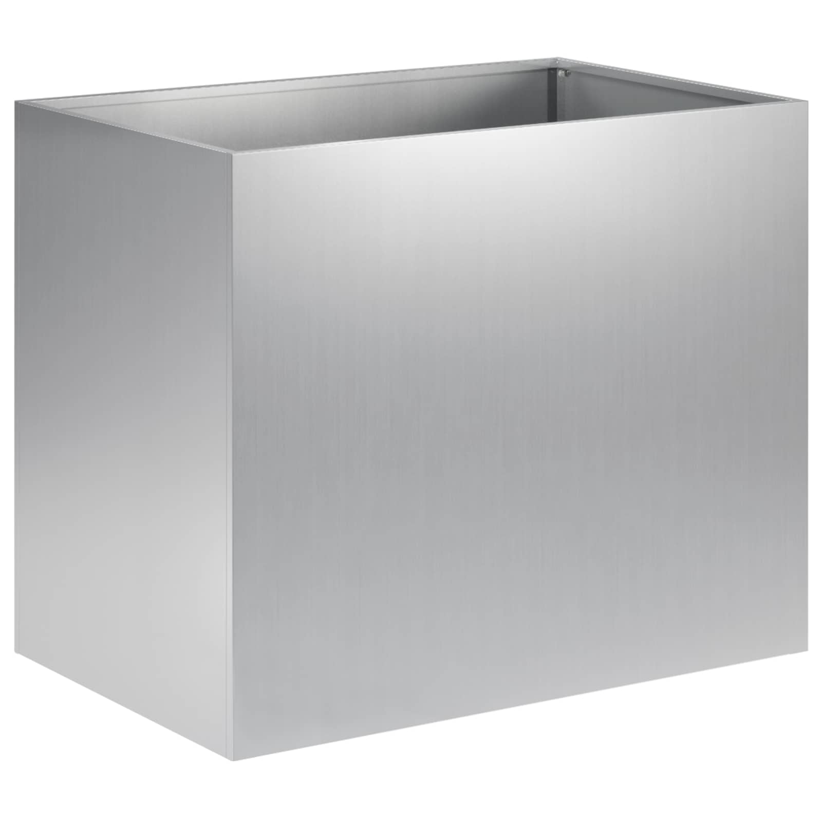 Γλάστρα Κήπου 2 τμχ. Ασημί 50 x 40 x 50 εκ - Pakobazaar