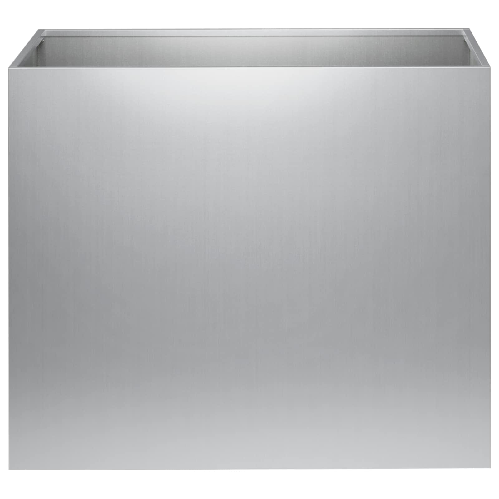 Γλάστρα Κήπου 2 τμχ. Ασημί 50 x 40 x 50 εκ - Pakobazaar
