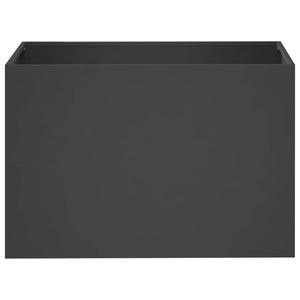 Γλάστρα Κήπου 2 τμχ. Μαύρο 60 x 40 x 40 εκ. - Pakobazaar