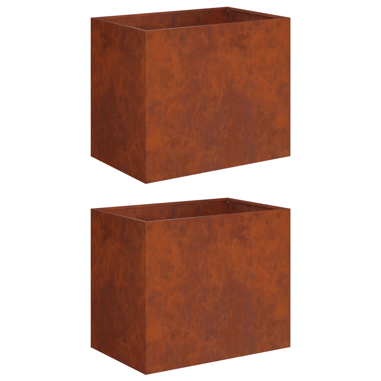 Γλάστρα Κήπου 2 τμχ. Σκ rusty 60 x 40 x 50 cm