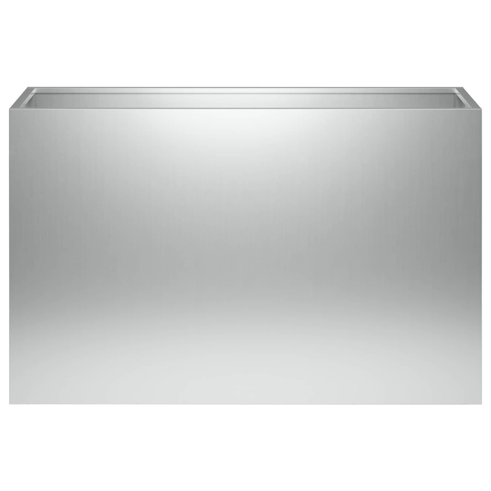 Γλάστρα Κήπου Ασημί 80 x 40 x 50 cm Γαλβανισμένος Χάλυβας - Pakobazaar