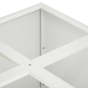Γλάστρα Κήπου Λευκό 100 x 100 x 20 cm Ψυχρής έλασης χάλυβας - Pakobazaar