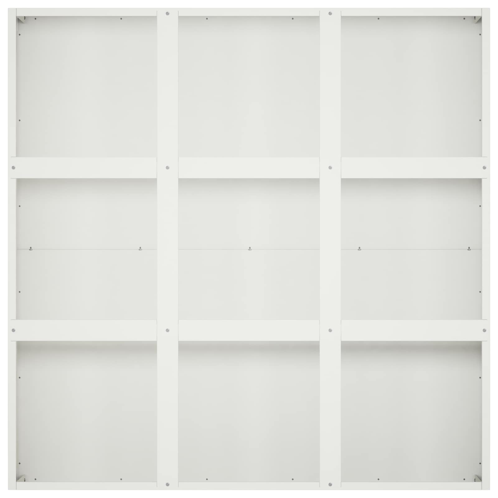 Γλάστρα Κήπου Λευκό 100 x 100 x 20 cm Ψυχρής έλασης χάλυβας - Pakobazaar