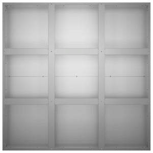 Γλάστρα Κήπου Ασημί 100 x 100 x 20 cm Γαλβανισμένος Χάλυβας - Pakobazaar