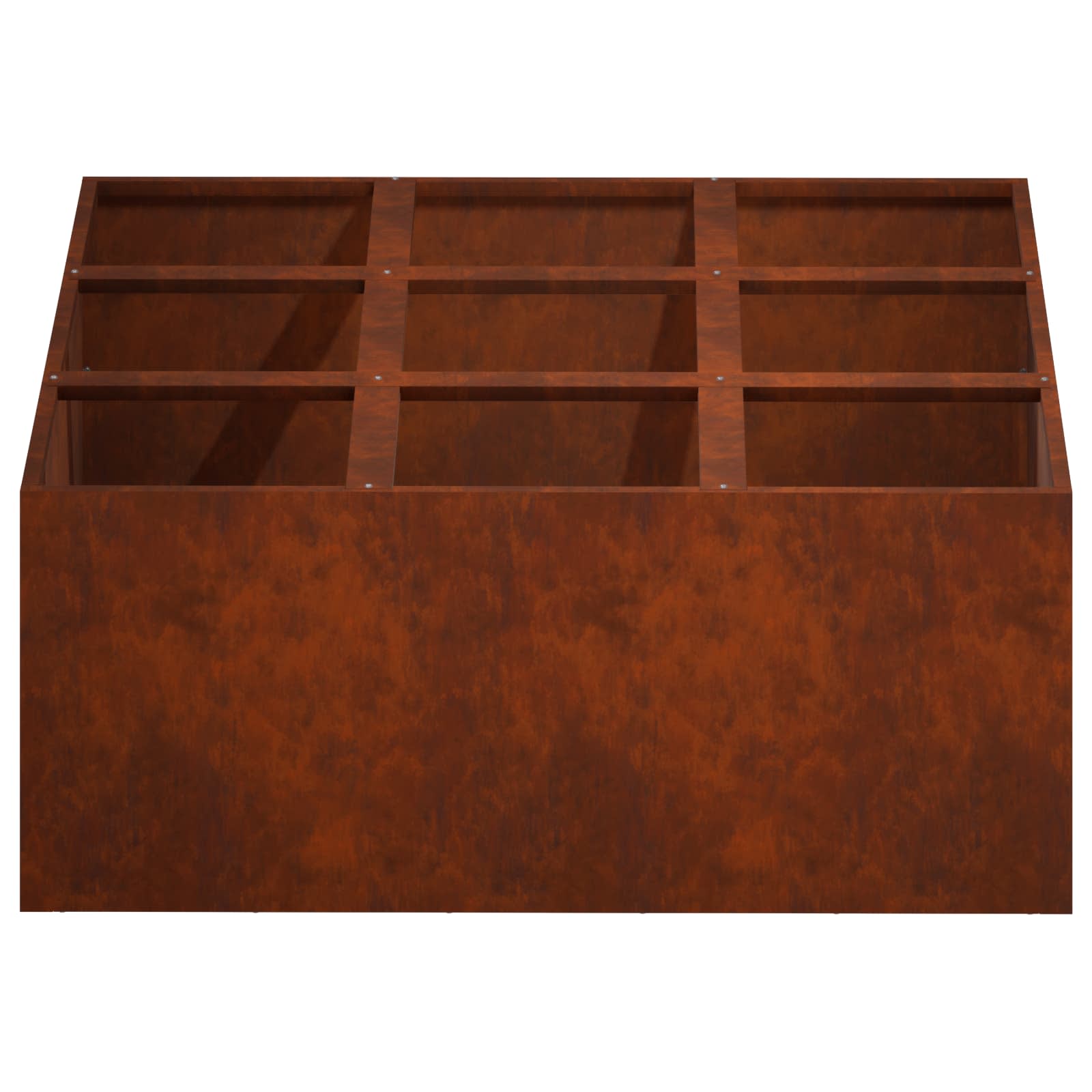 Γλάστρα Κήπου Σκ rusty 100 x 100 x 20 cm