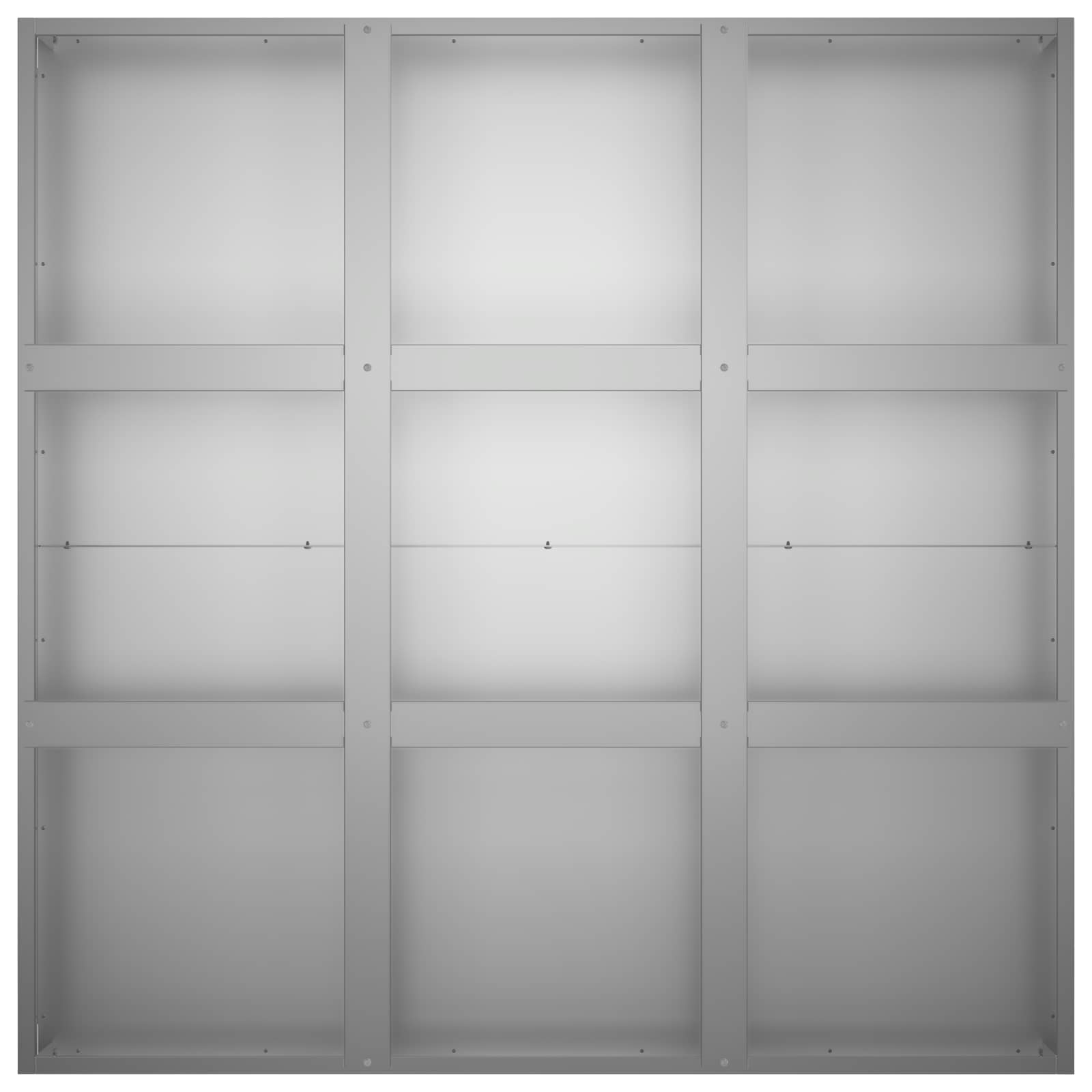 Γλάστρα Κήπου Ασημί 100 x 100 x 30 cm Γαλβανισμένος Χάλυβας - Pakobazaar